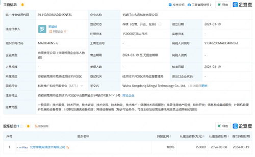 字節(jié)跳動(dòng)15億元在蕪湖成立科技公司，聚焦信息技術(shù)咨詢服務(wù)